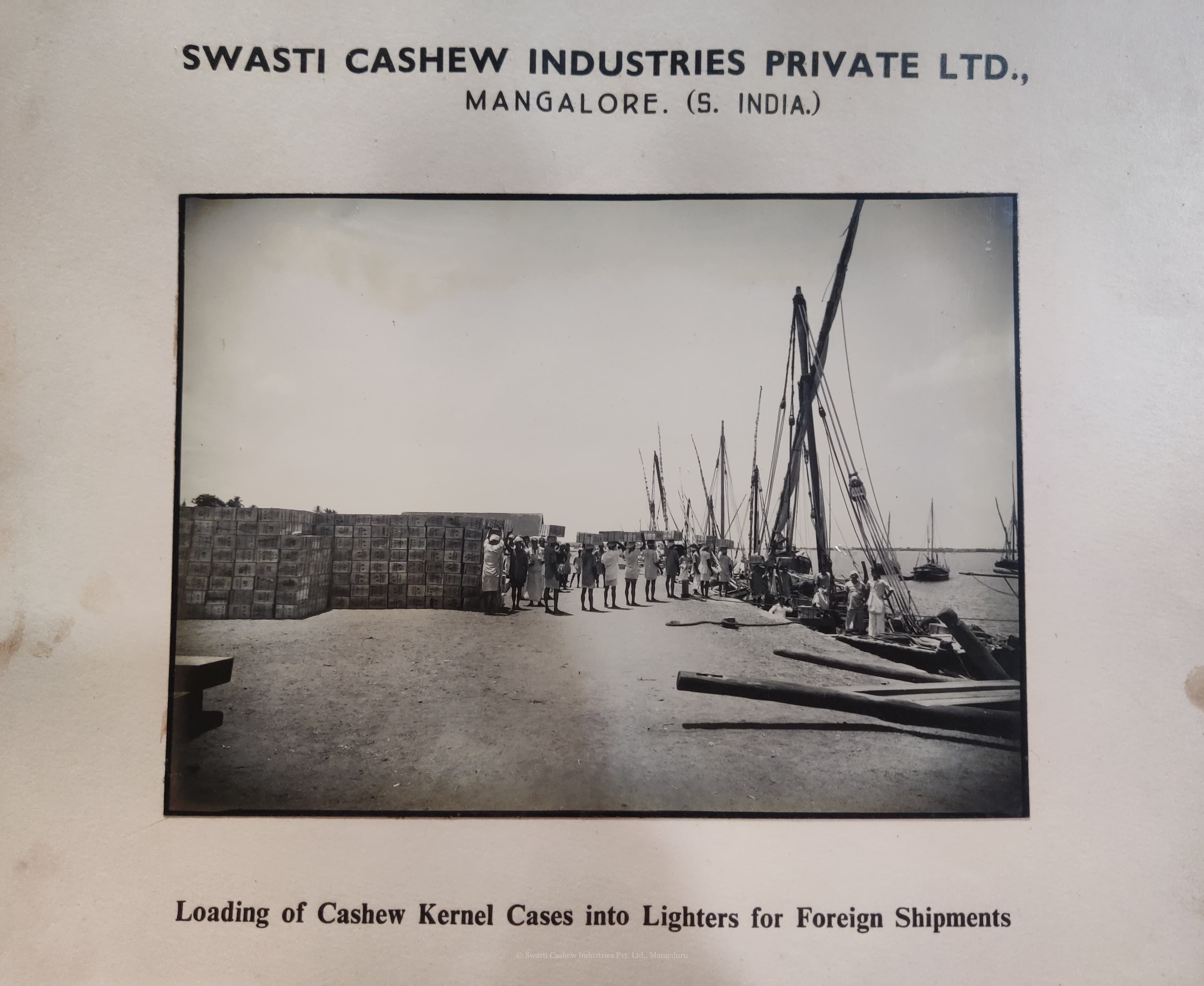 Loading shipments on the waterfront